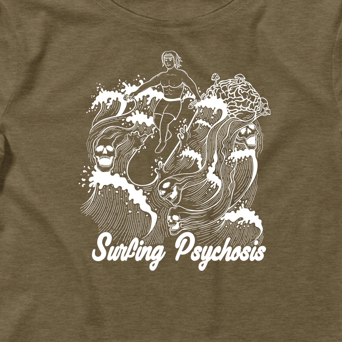 Surfing Psychosis Graphic Crop Tee