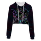 Psi~ World All Over Print Crop Hoodie