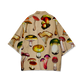 Magic Mushrooms All Over Print Men's Short Coat