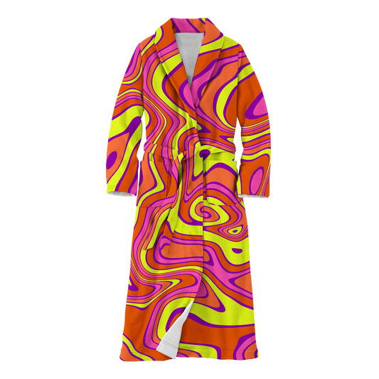 Acid All Over Print Fleece Robe