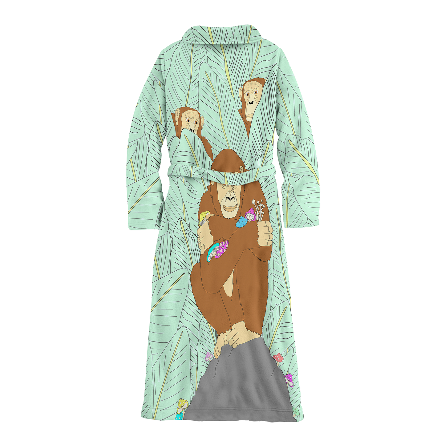 Apes Psi~  All Over Print Fleece Robe