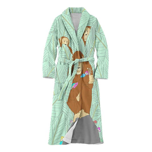 Apes Psi~  All Over Print Fleece Robe