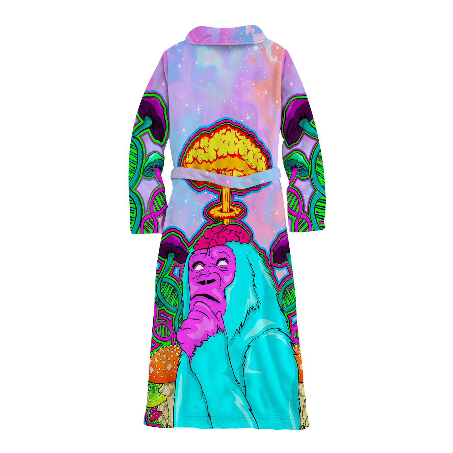 Awakened Ape All Over Print Fleece Robe