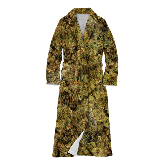 Cann~ Buds All Over Print Fleece Robe