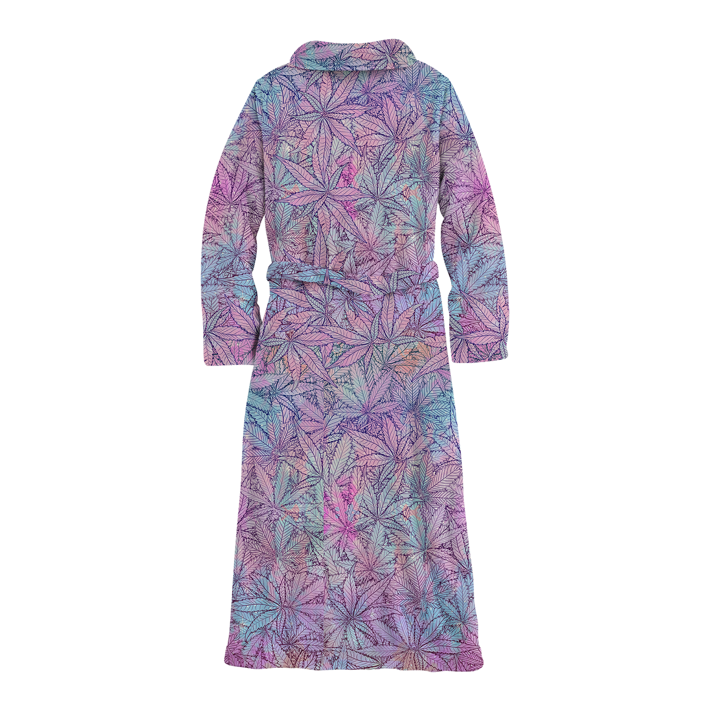 Cann~ Pattern All Over Print Fleece Robe