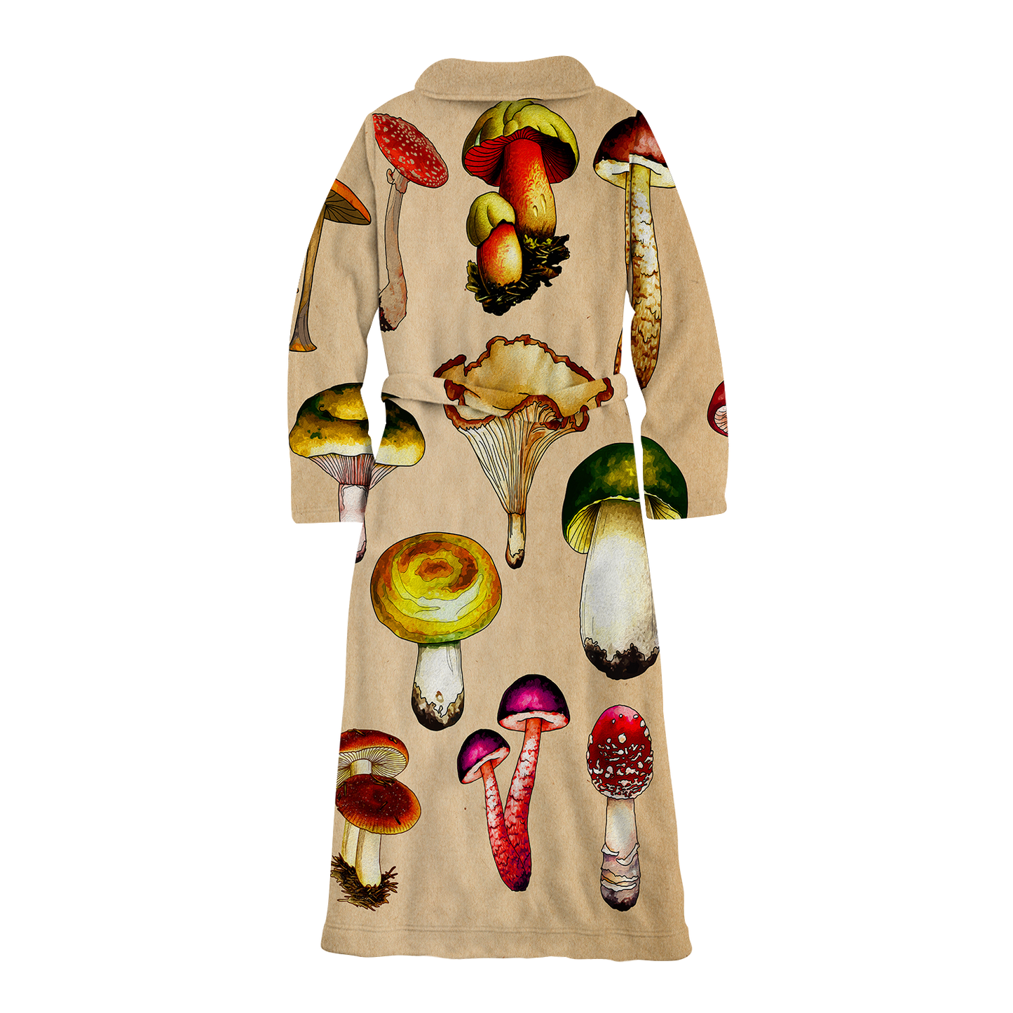 Magic Mushrooms All Over Print Fleece Robe