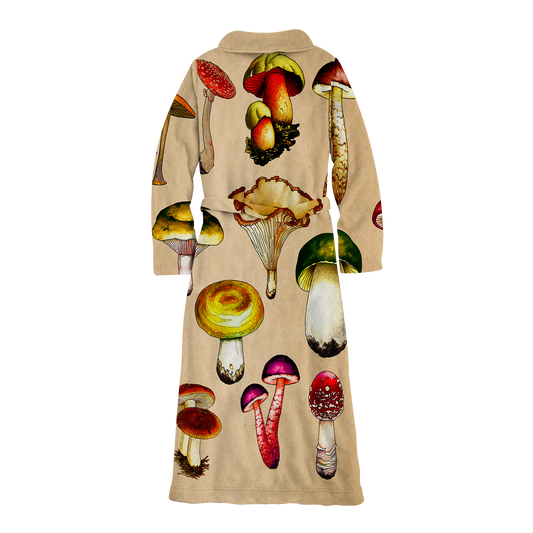 Magic Mushrooms All Over Print Fleece Robe