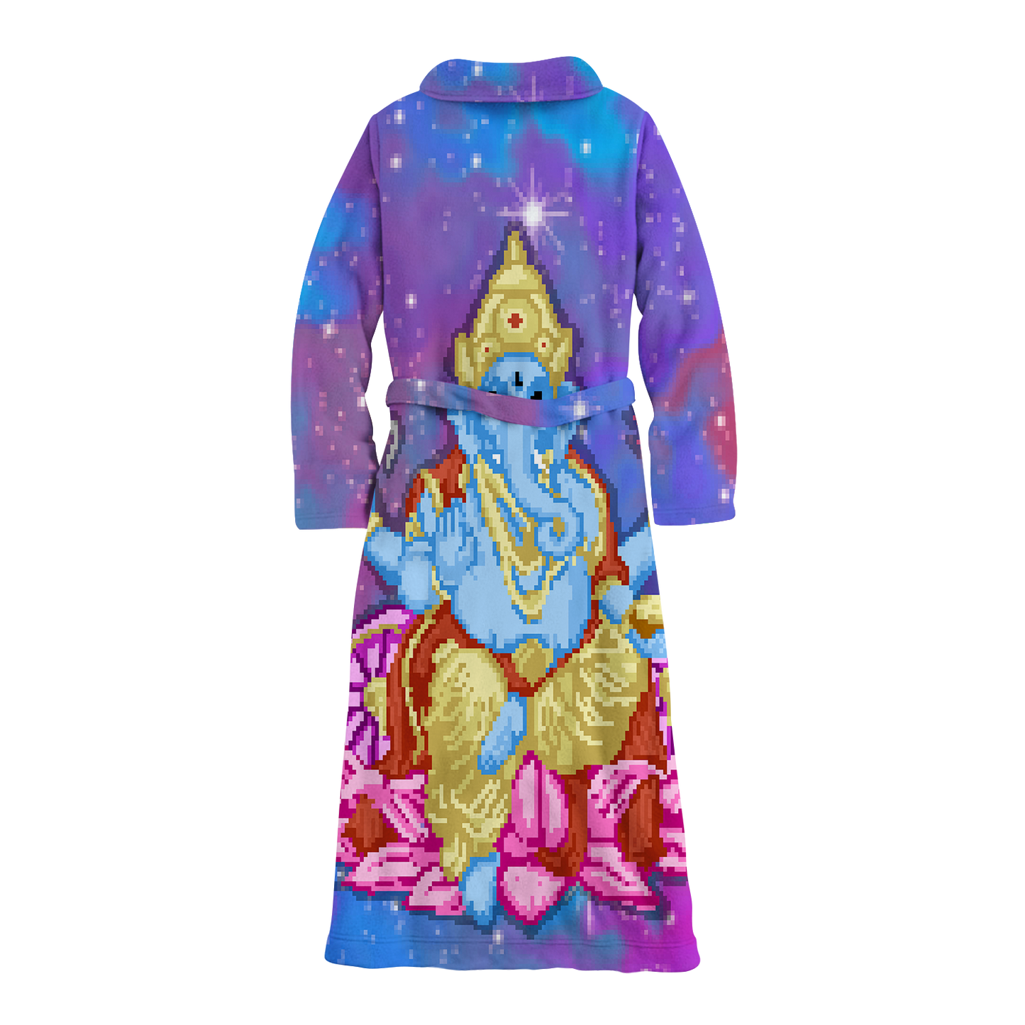 Pixel Ganesha All Over Print Fleece Robe