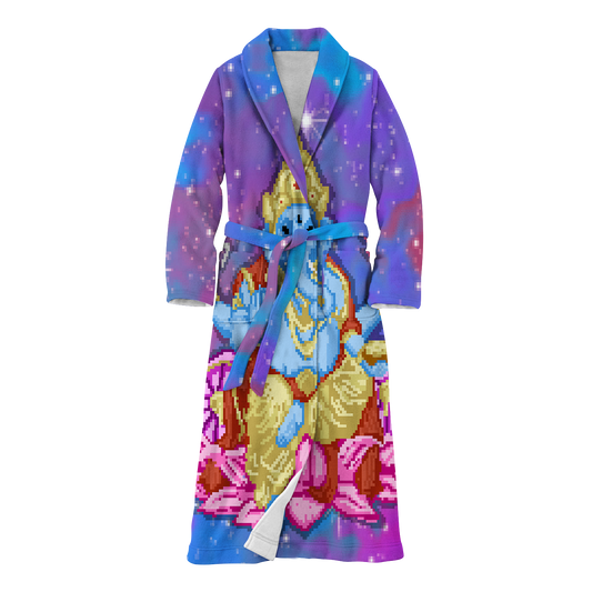 Pixel Ganesha All Over Print Fleece Robe