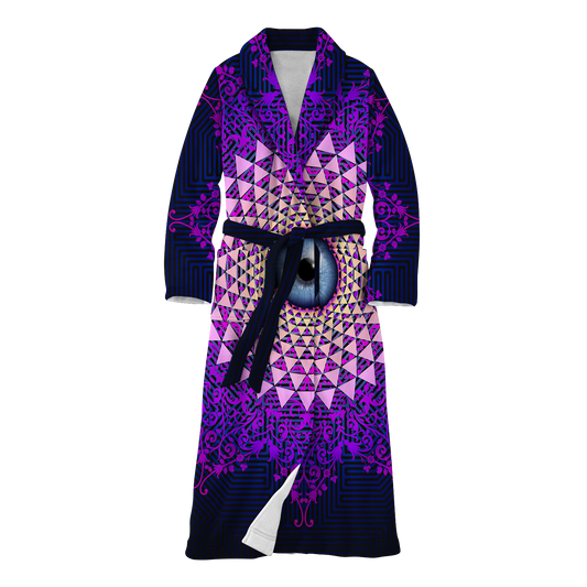 Psi~ Eye Ball All Over Print Fleece Robe