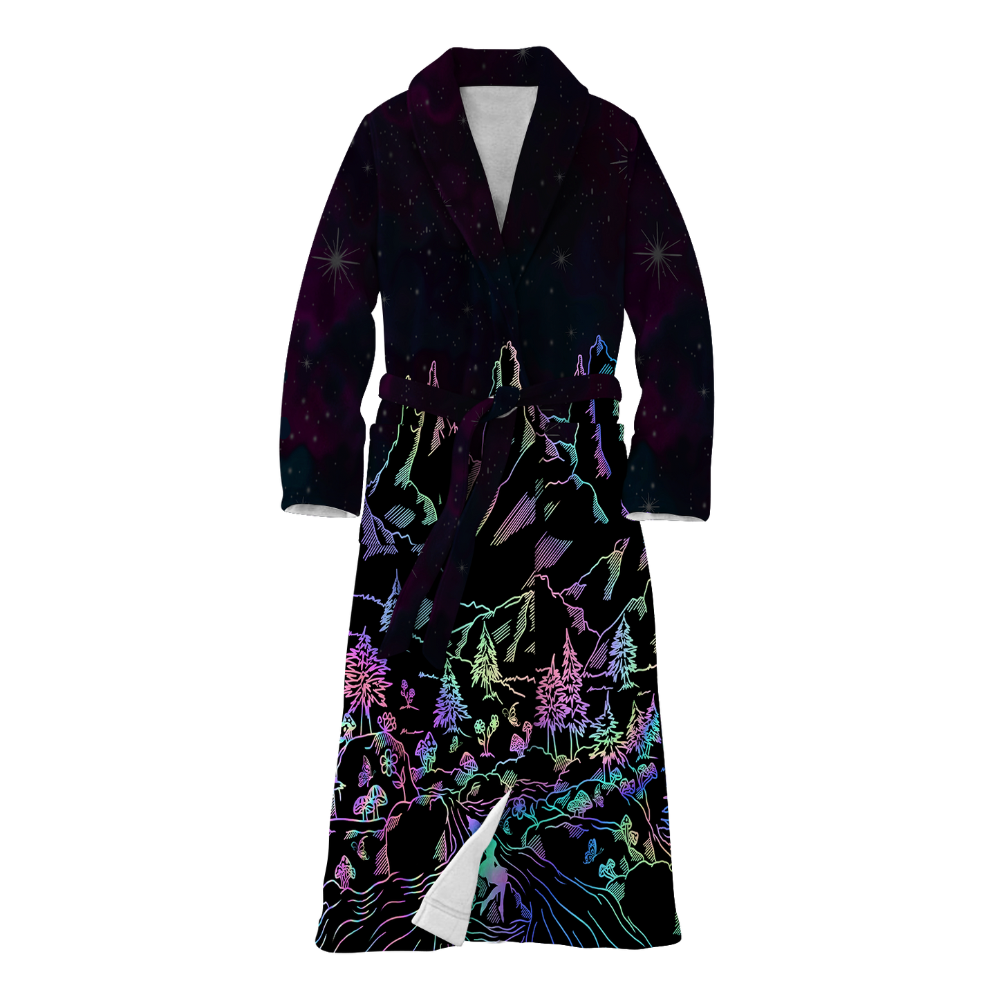 Psi~ World All Over Print Fleece Robe