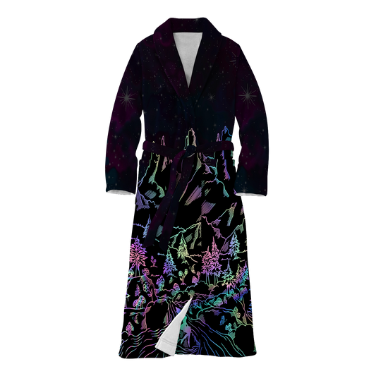 Psi~ World All Over Print Fleece Robe