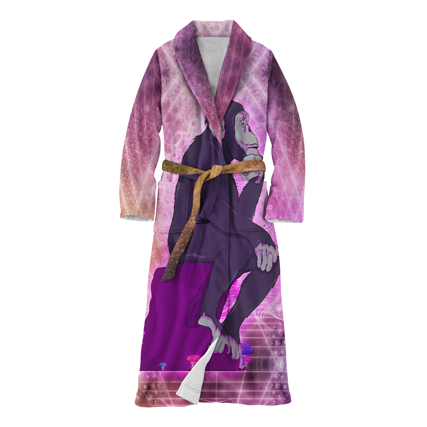 Thinking Ape All Over Print Fleece Robe