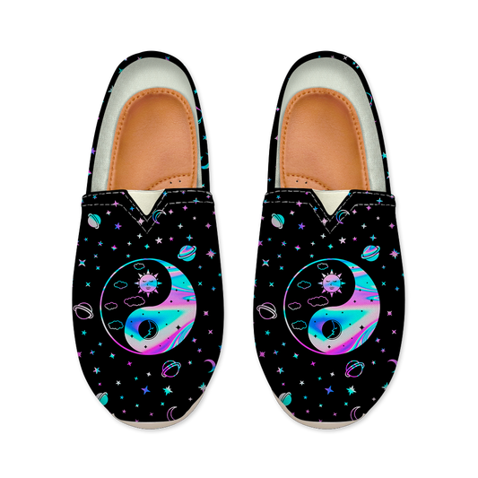 Yinyang Galaxy Women's Canvas Fisherman Shoes