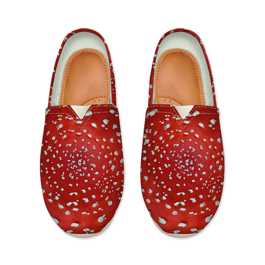 Fly Agaric - Amanita Women's Canvas Fisherman Shoes