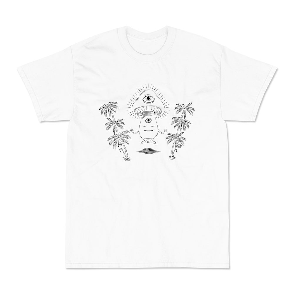 Shroom Beach Meditating Graphic Tee