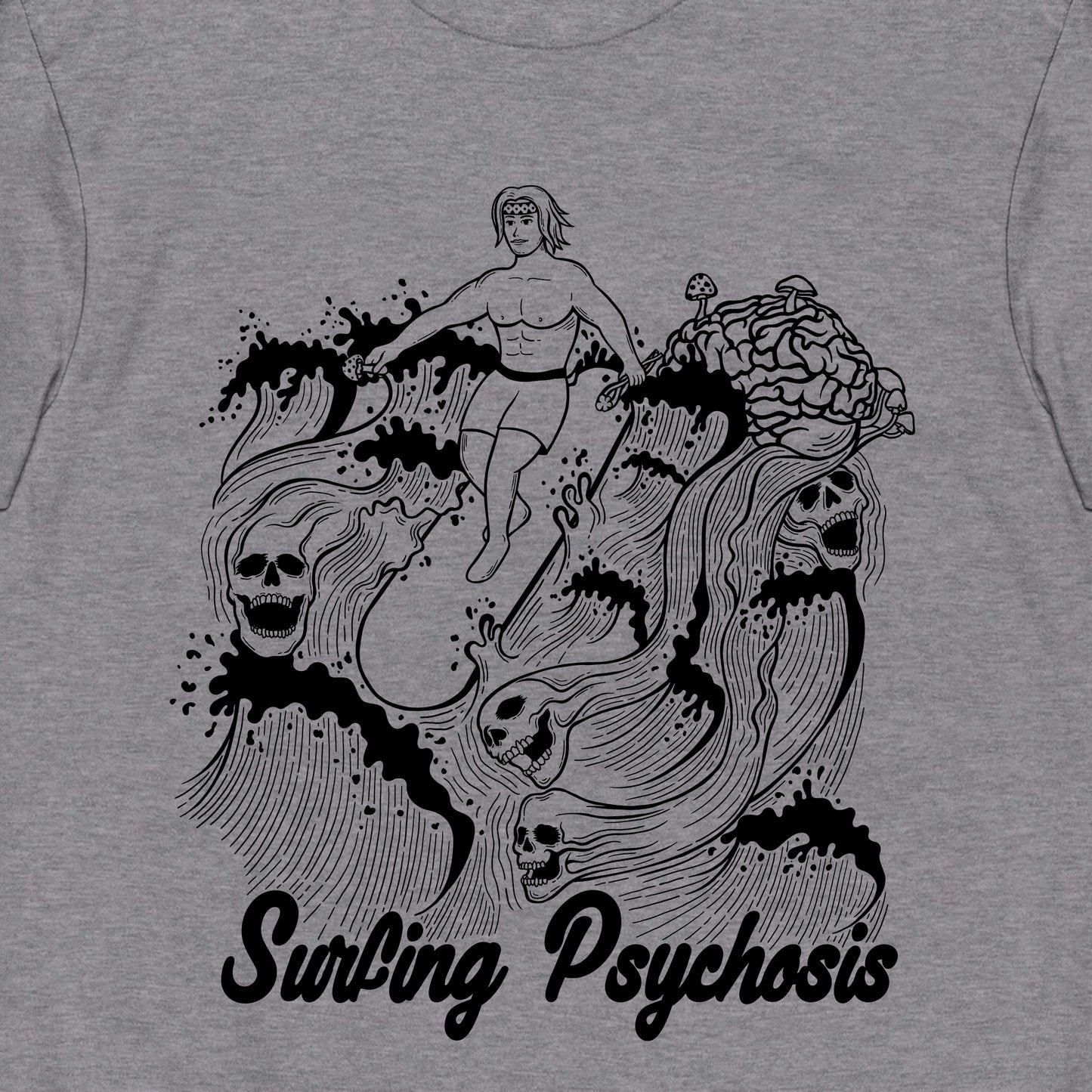 Surfing Psychosis Premium Graphic Tee