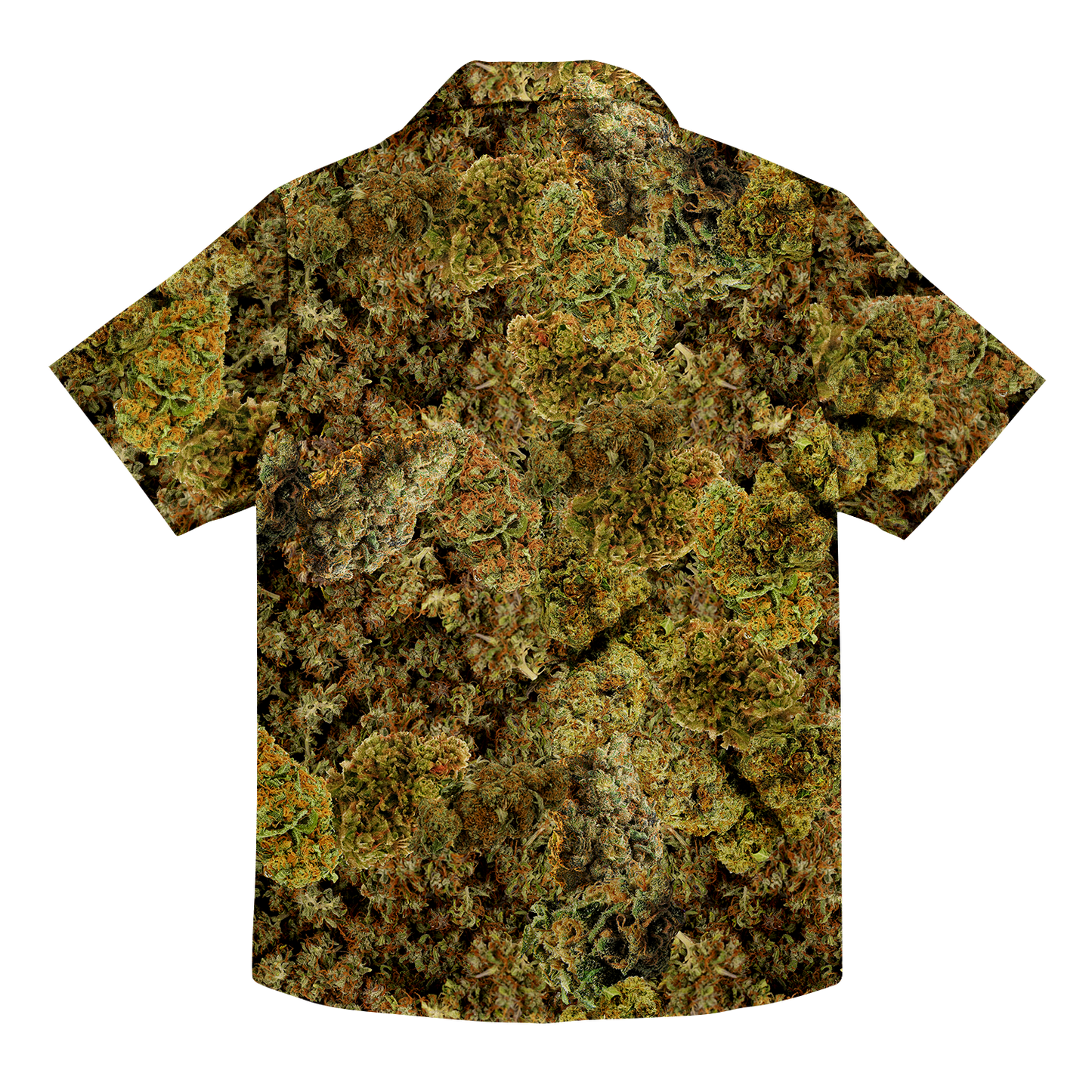 Cann~ Buds All Over Print Hawaiian Button Up