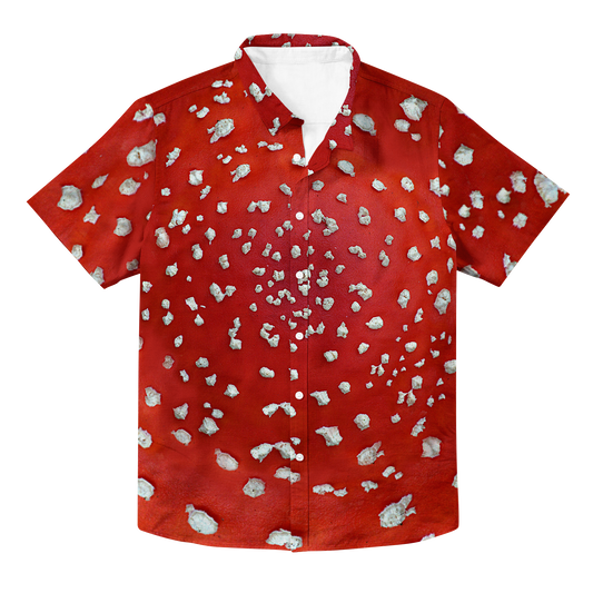 Fly Agaric - Amanita All Over Print Hawaiian Button Up