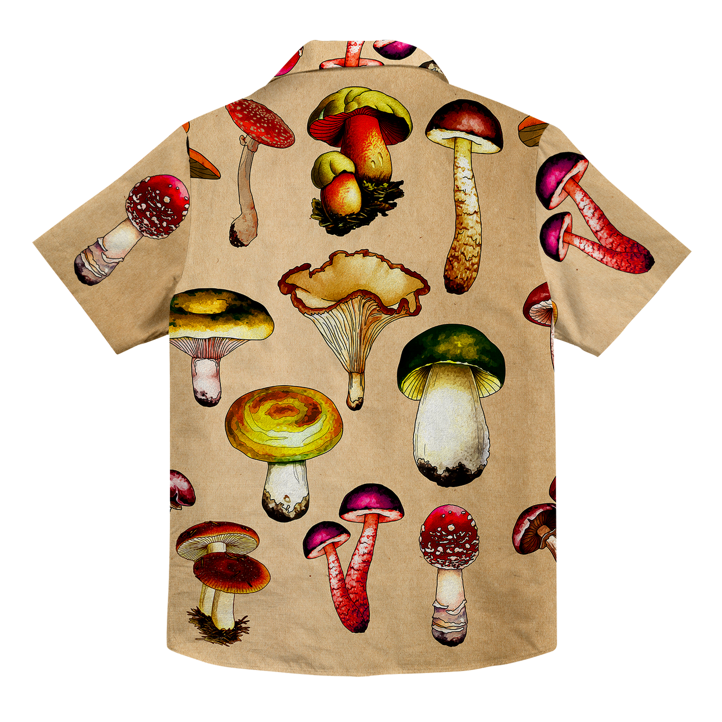 Magic Mushrooms All Over Print Hawaiian Button Up