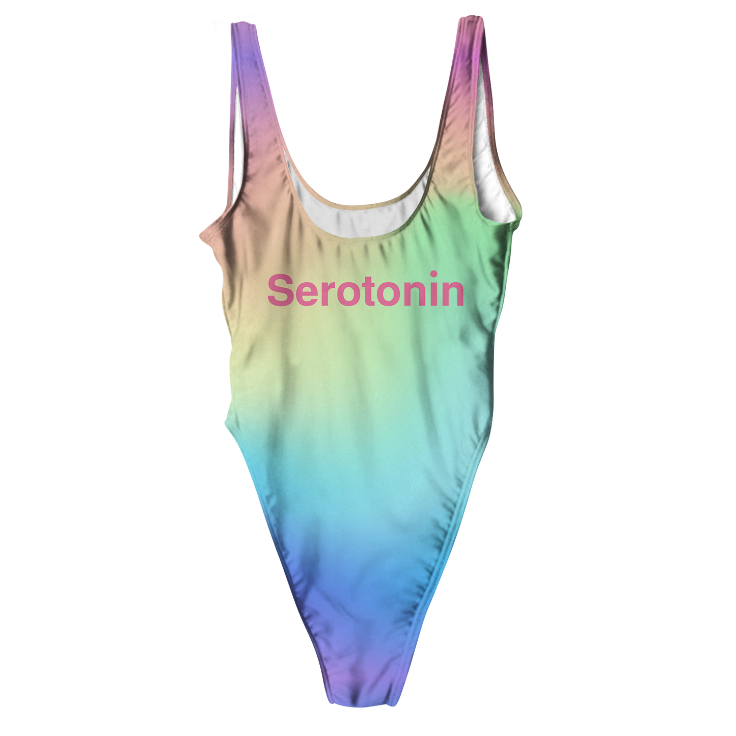 Serotonin All Over Print High Waist Swimsuit