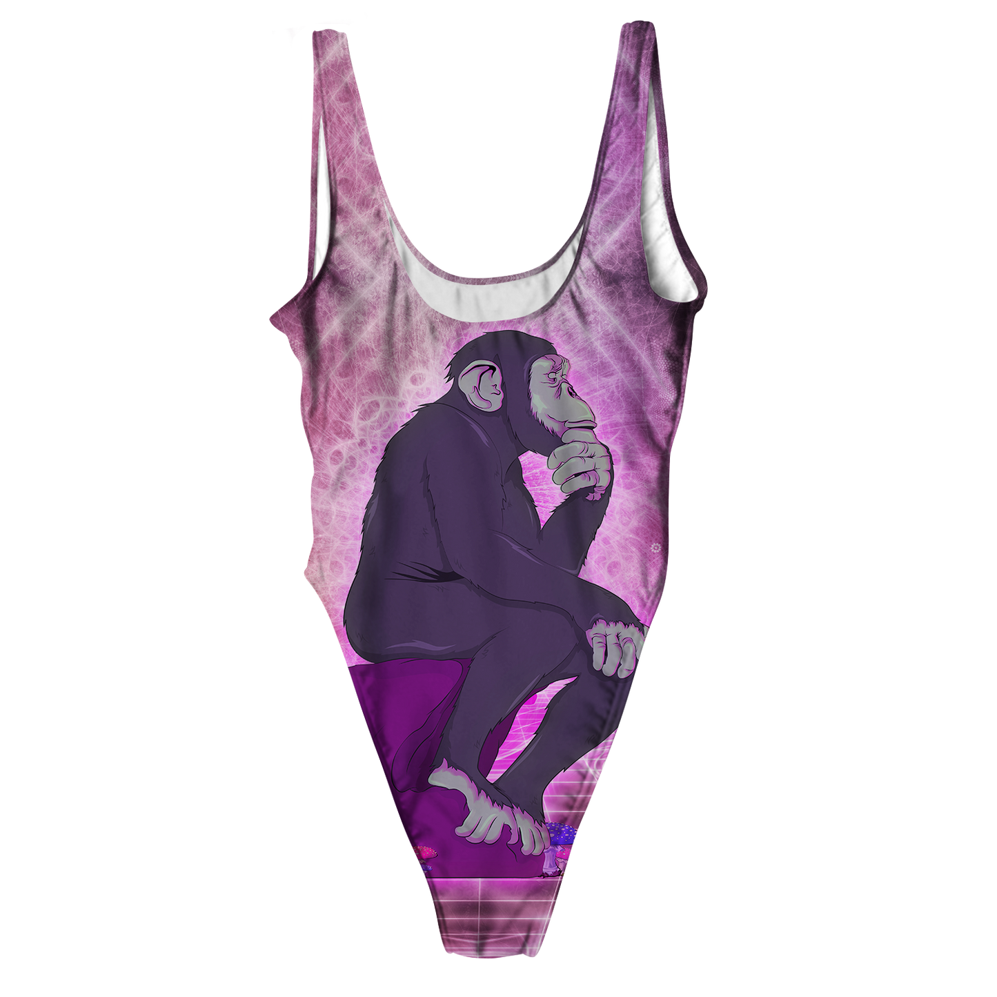 Thinking Ape All Over Print High Waist Swimsuit