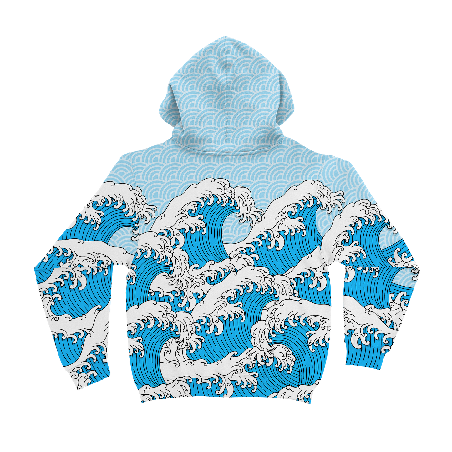 Retro Waves All Over Print Unisex Hoodie