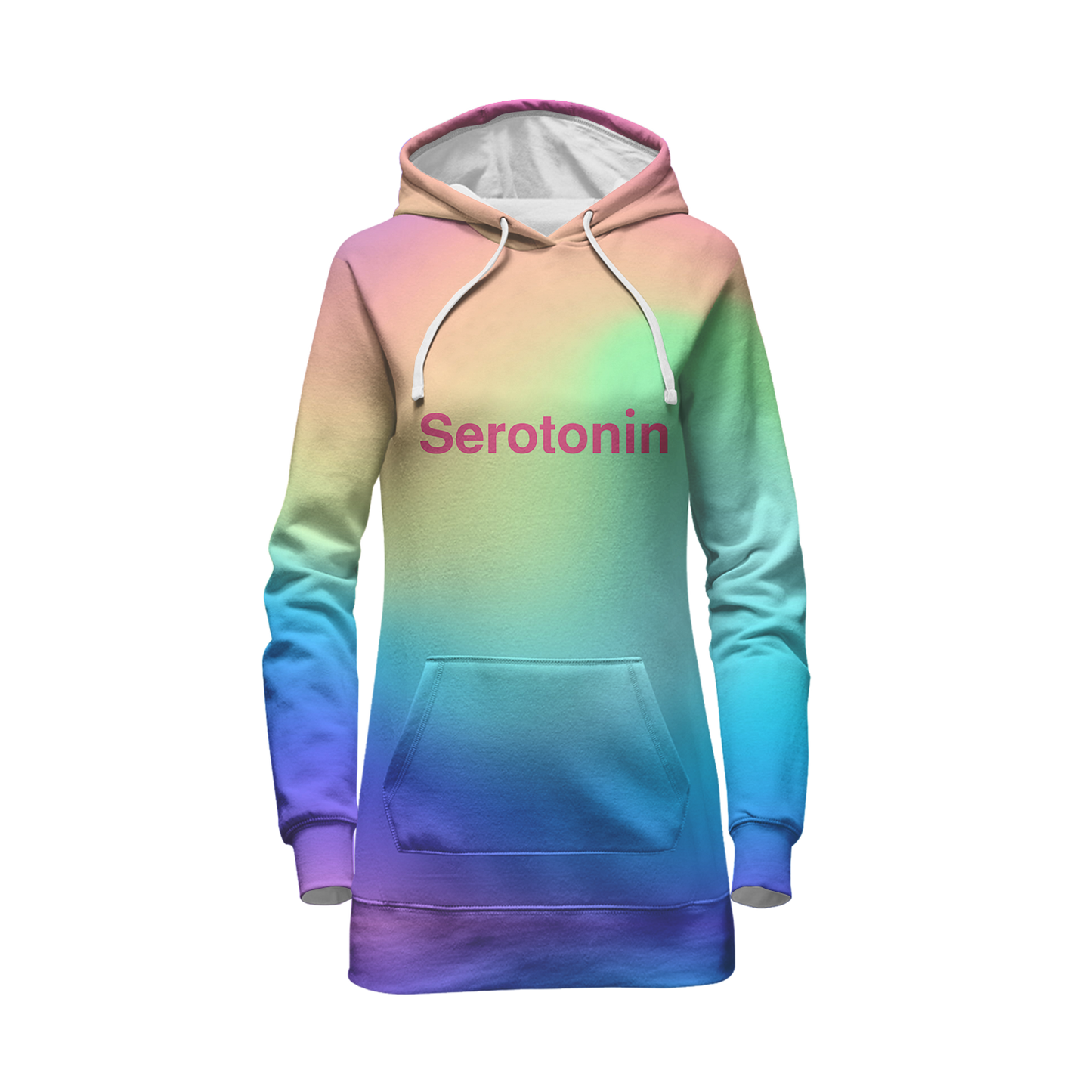 Serotonin All Over Print Hoodie Dress