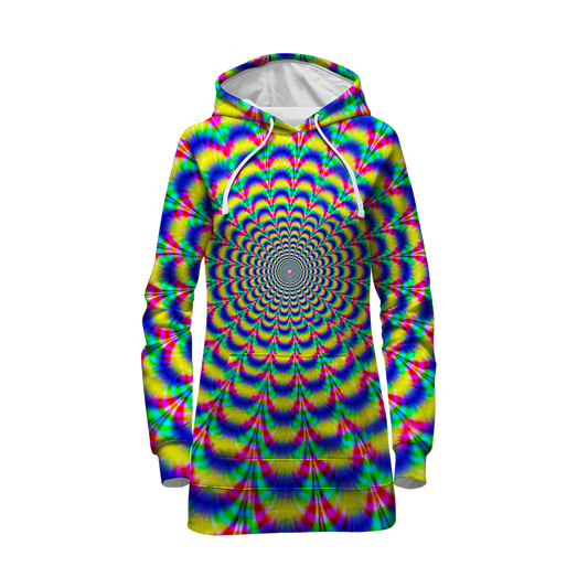 Psi~ Spiral All Over Print Hoodie Dress