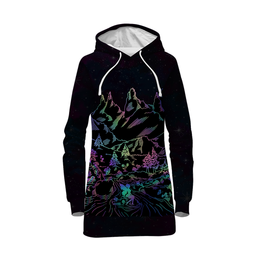 Psi~ World All Over Print Hoodie Dress