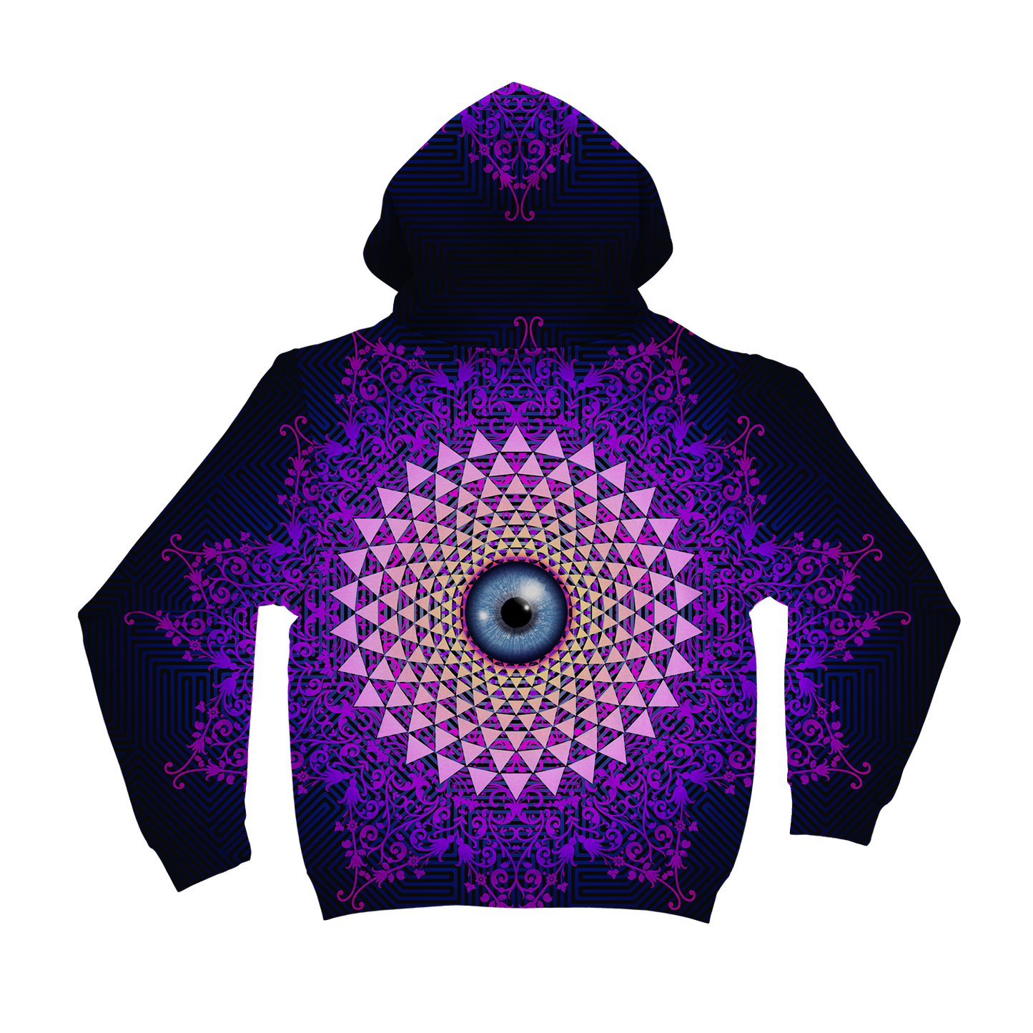 Psi~ Eye All Over Print Unisex Hoodie