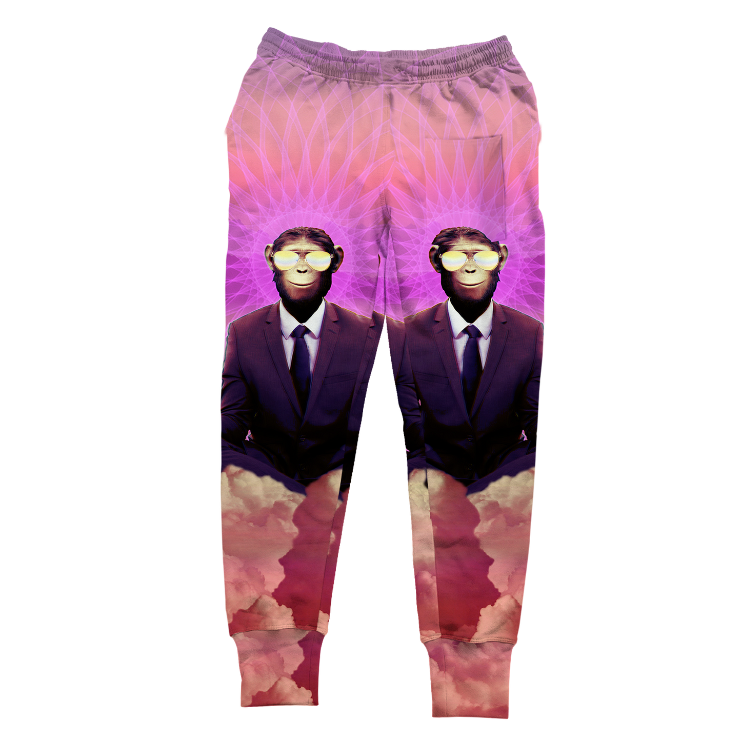 Meditating Ape All Over Print Unisex Joggers