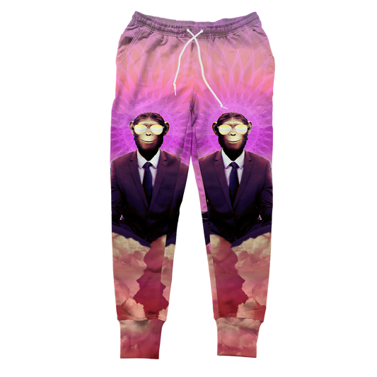 Meditating Ape All Over Print Unisex Joggers