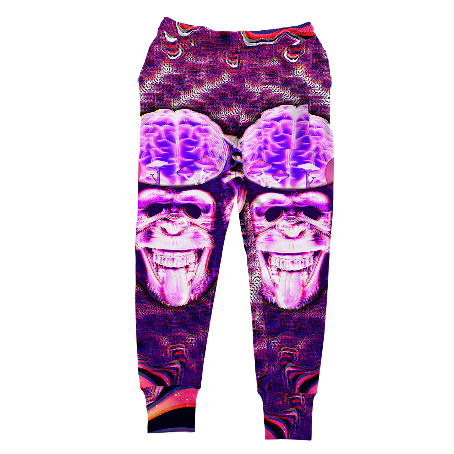 Ston~ Ape Brain All Over Print Unisex Joggers