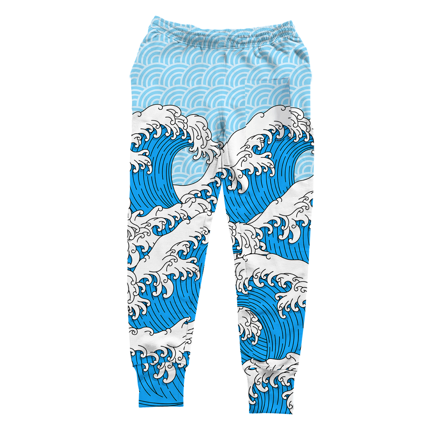 Retro Waves All Over Print Unisex Joggers