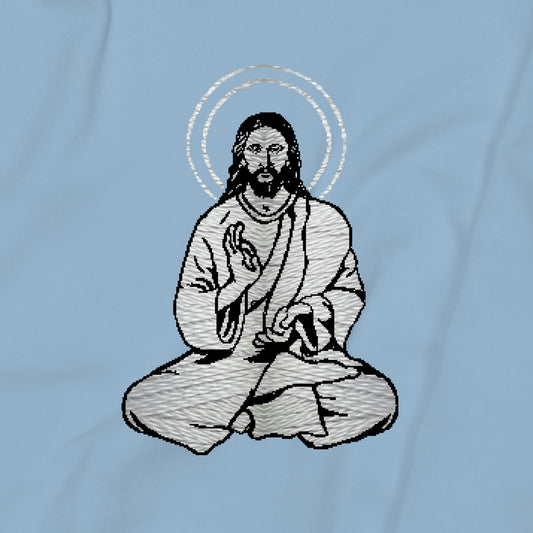 Jesus Embroidery Graphic Sweatshirt
