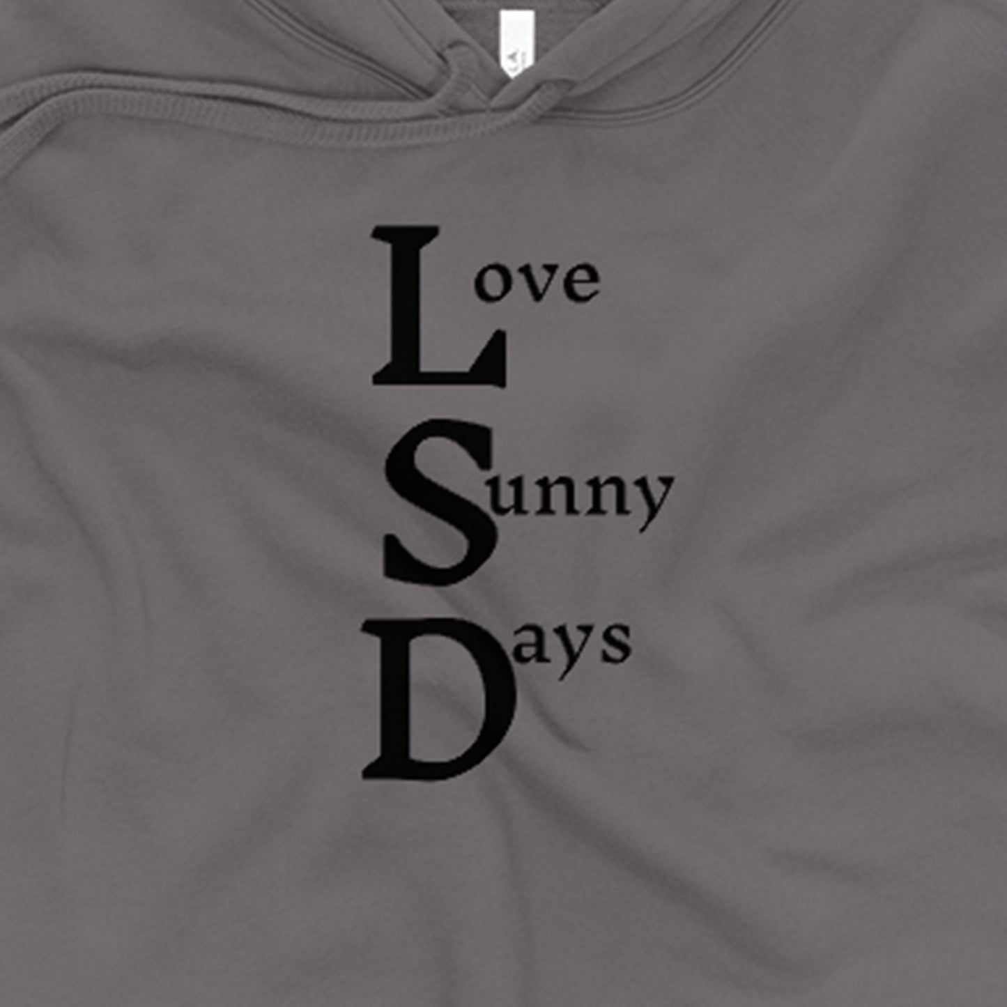 Love Sunny Days Graphic Crop Hoodie