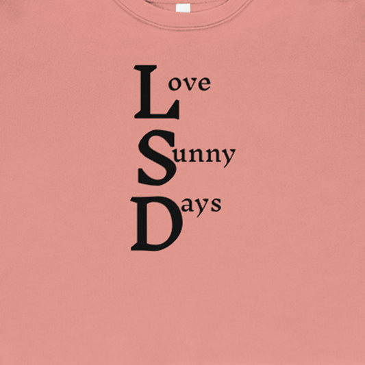 Love Sunny Days Graphic Crop Sweatshirt