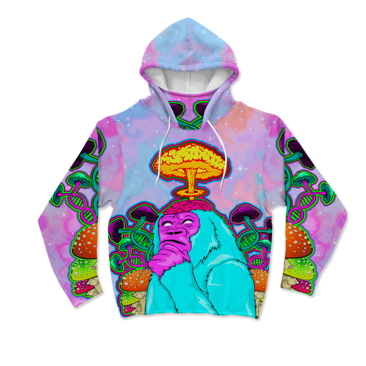 Awakened Ape All Over Print Mask Hoodie