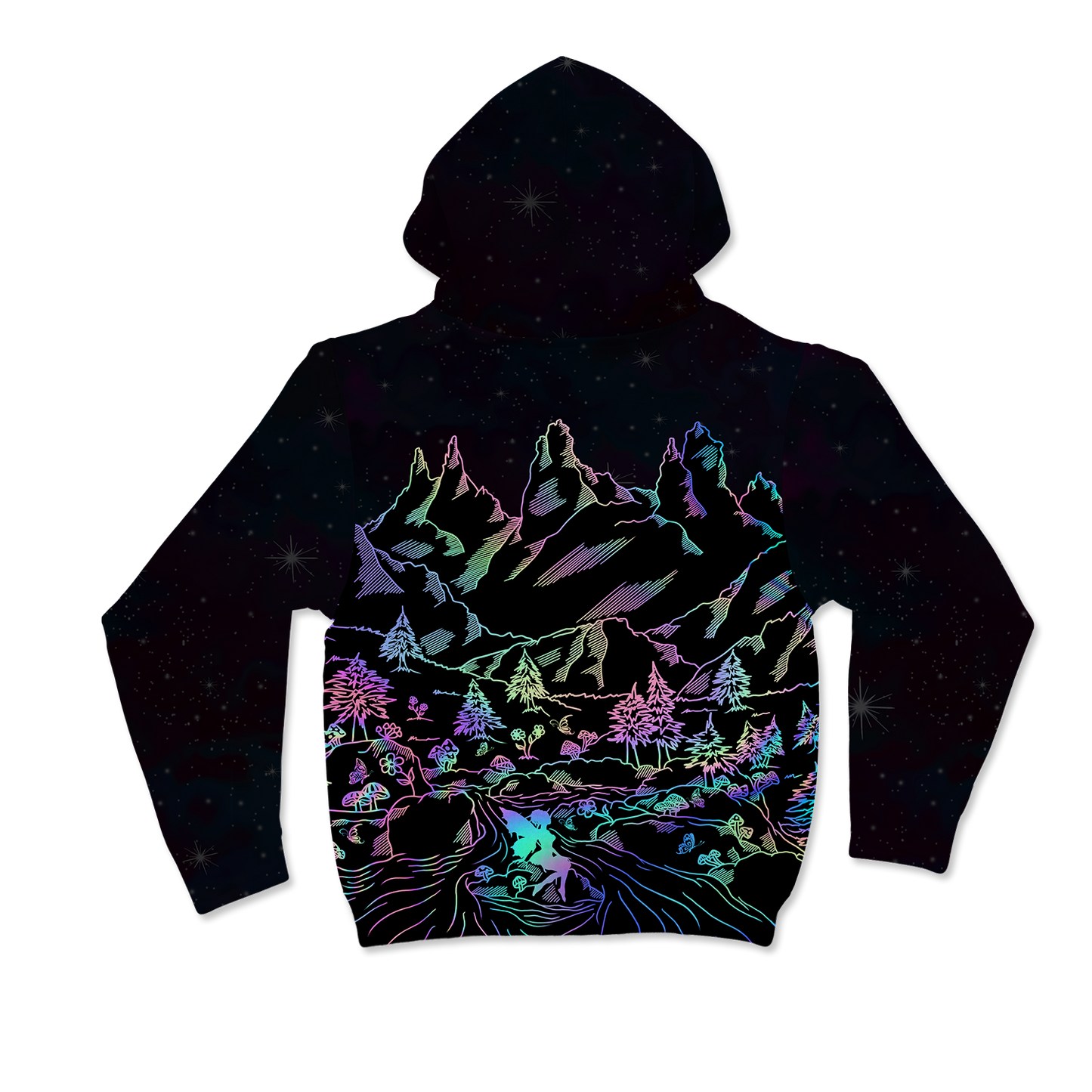 Psi~ World All Over Print Mask Hoodie