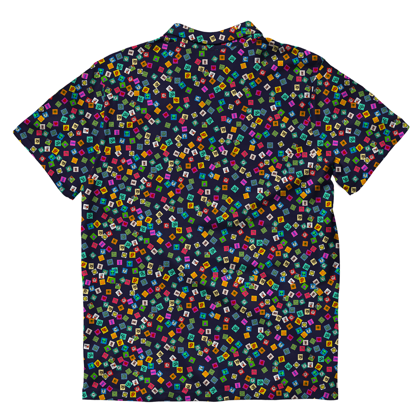 Tabs All Over Print Men's Polo Shirt