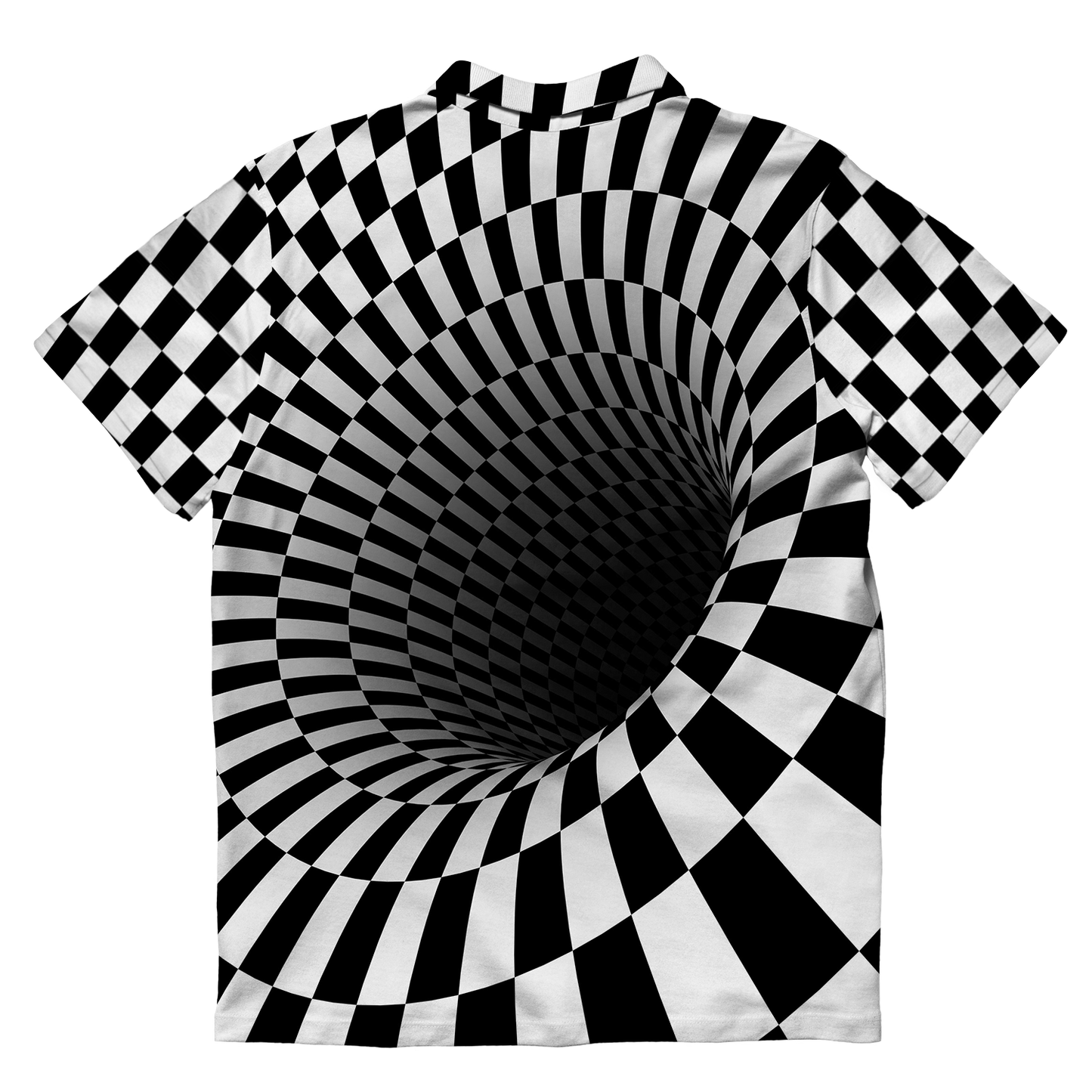 Black Hole All Over Print Men's Polo Shirt