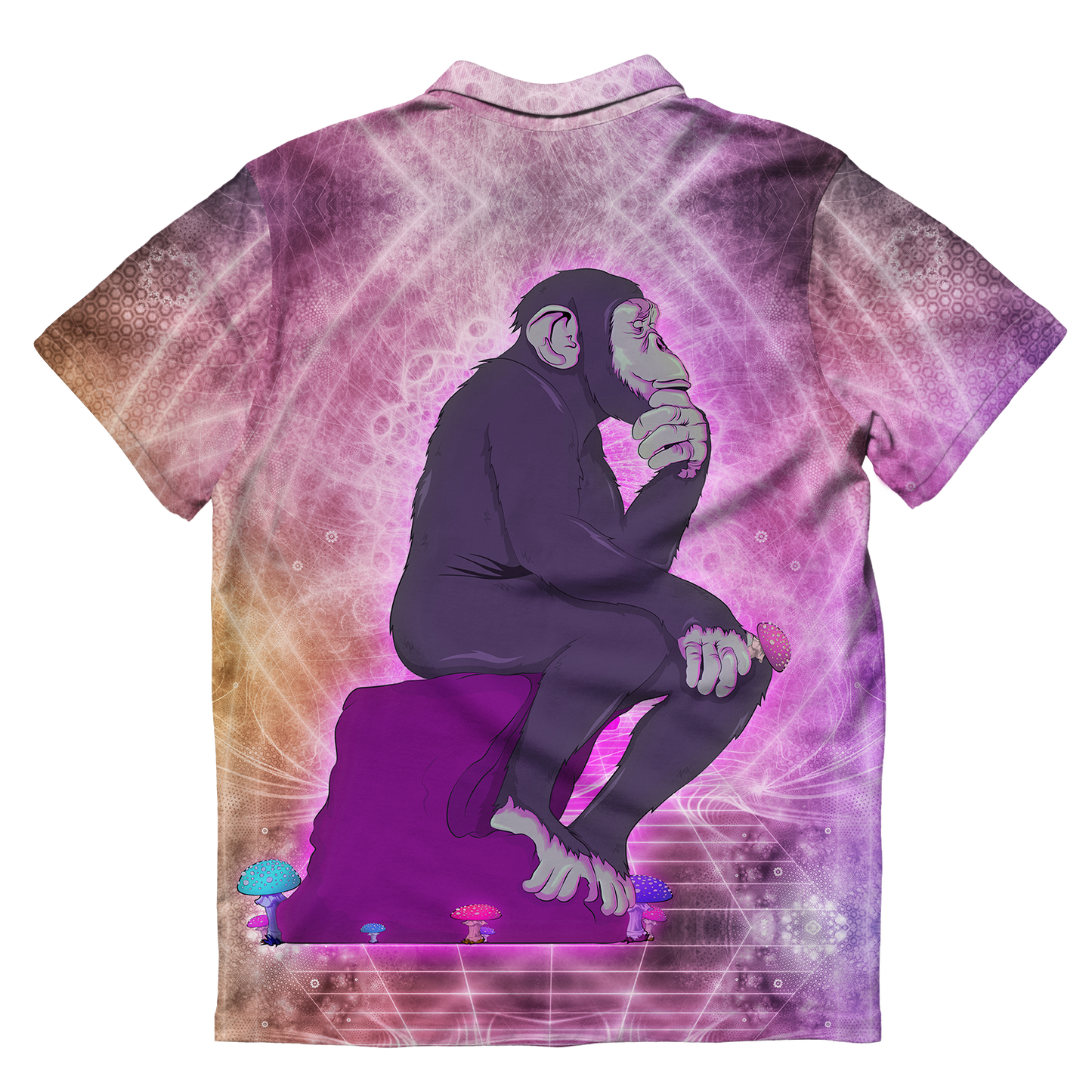 Thinking Ape All Over Print Men's Polo Shirt