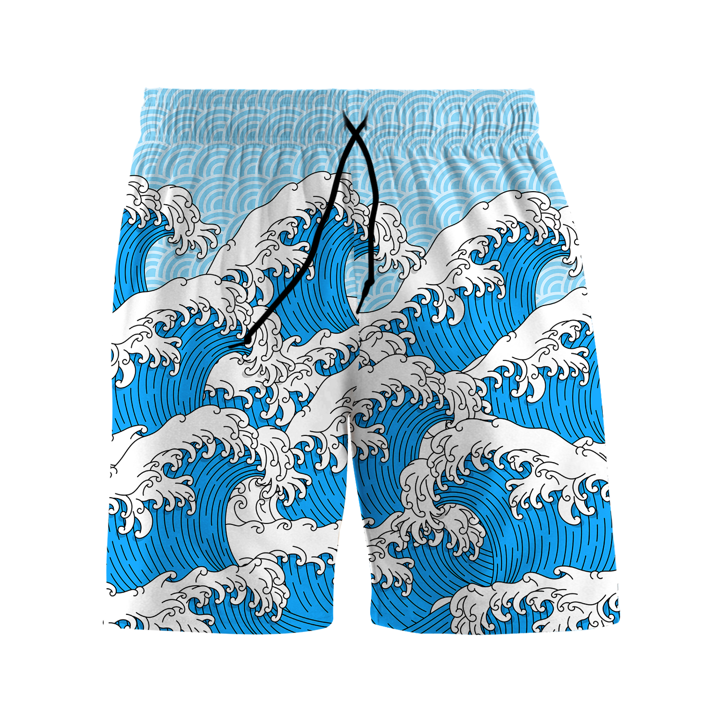 Retro Waves All Over Print Men's Shorts