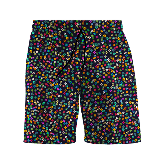Tabs All Over Print Men's Shorts
