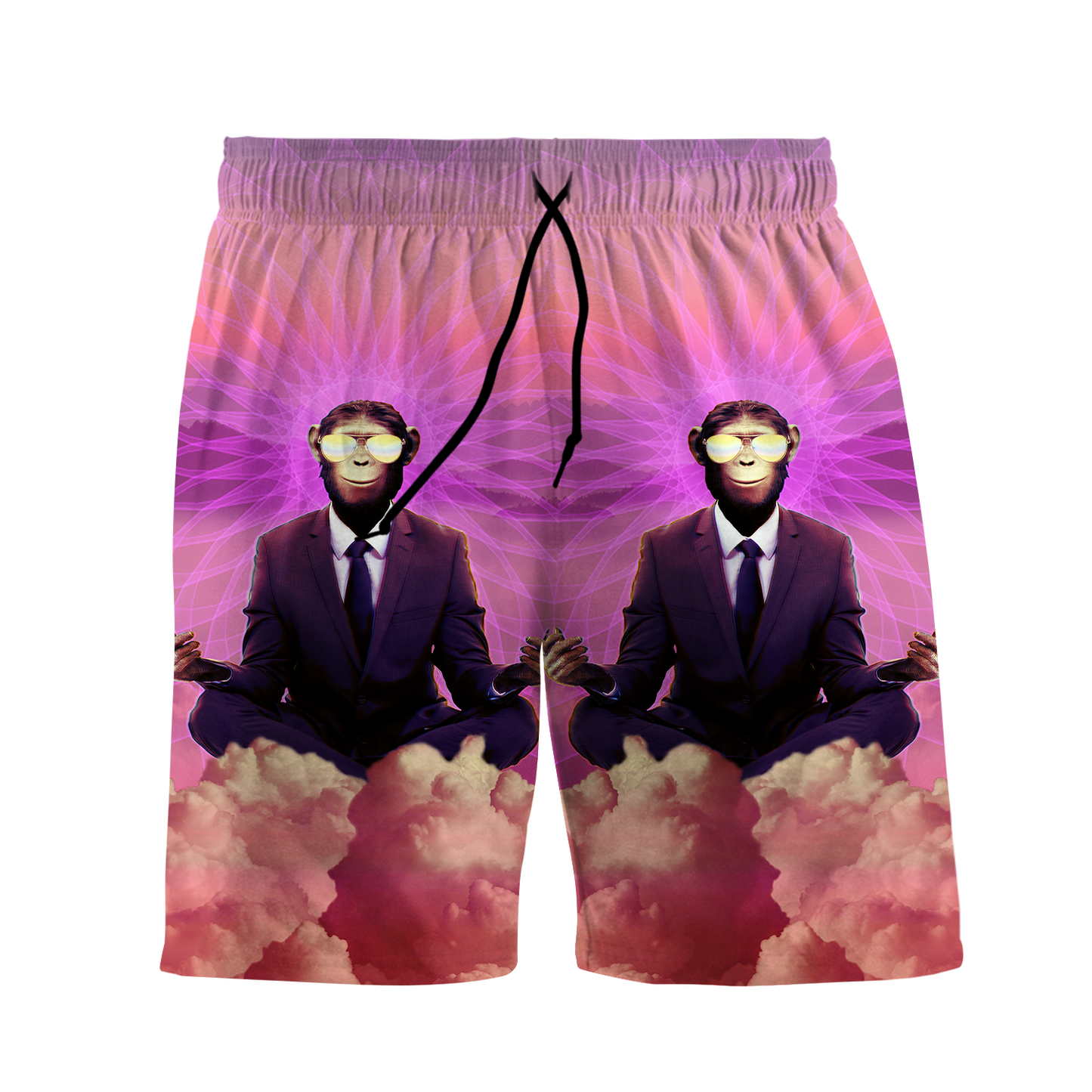 Meditating Ape All Over Print Men's Shorts