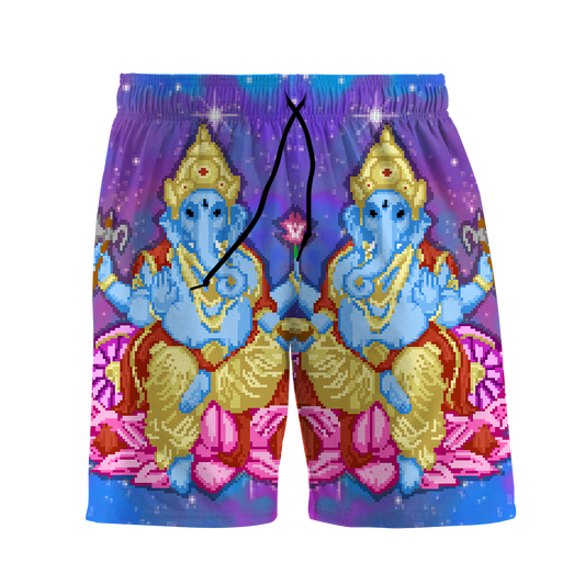 Pixel Ganesha All Over Print Men's Shorts