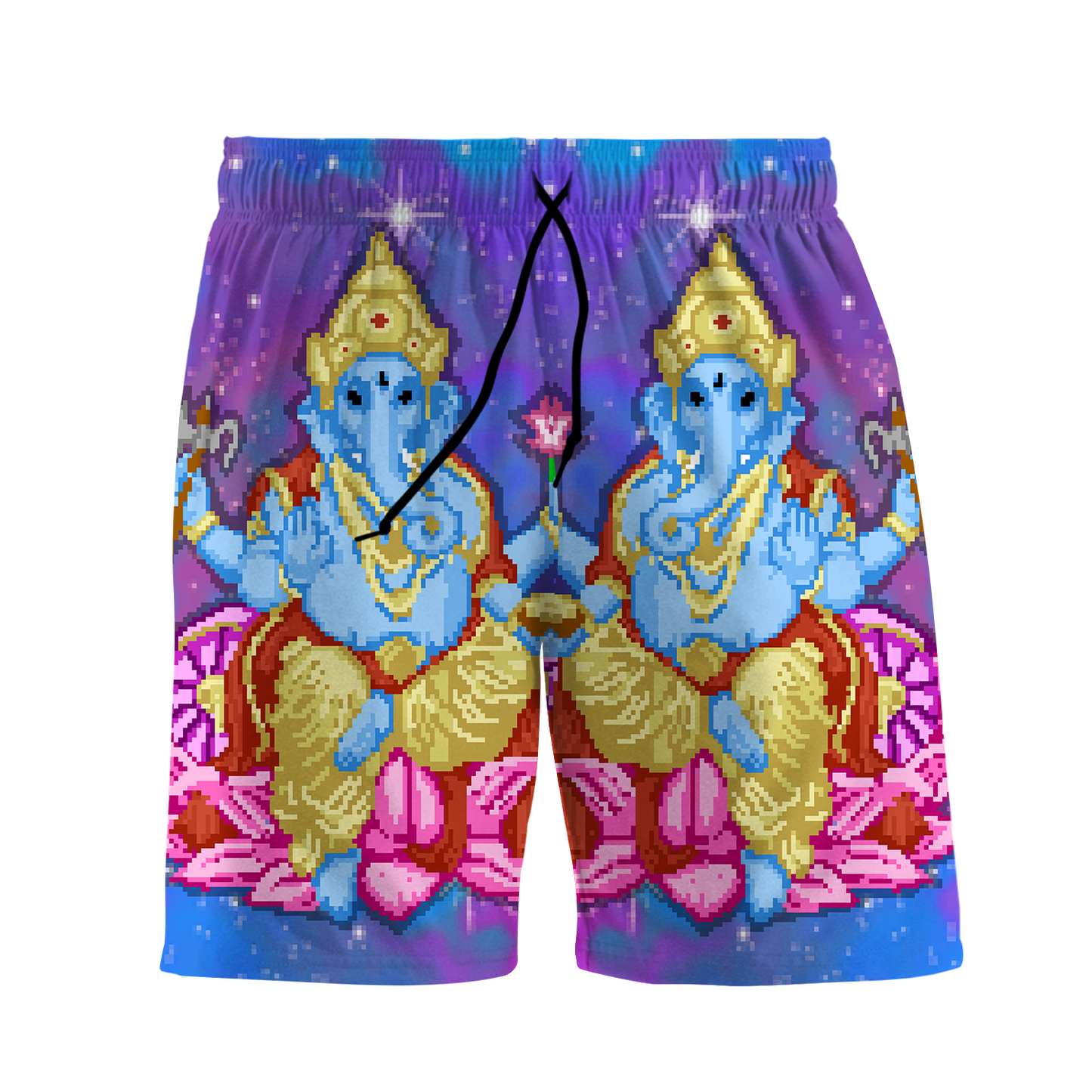Pixel Ganesha All Over Print Men's Shorts
