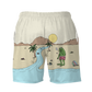 Shroom Beach Vibes All Over Print Men's Shorts