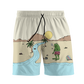 Beach Vibes All Over Print Men's Shorts